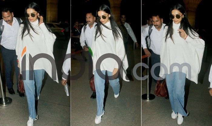 Deepika padukone white on sale sneakers