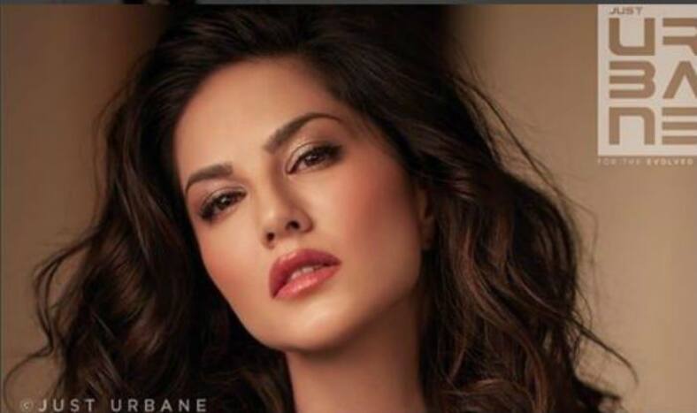 Sunny Leone Looks Spicy Hot in Shiny Shirt and Glossy Lipstick in ...