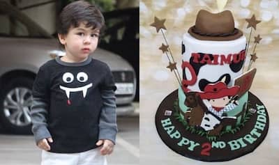 Taimur Ali Khan Has Extravagant Pre-Birthday Bash With Cowboy Themed Cake, Customised T-Shirts | India.com Taimur Ali Khan Has Extravagant Pre-Birthday Bash With Cowboy Themed Cake, Customised T-Shirts | India.com