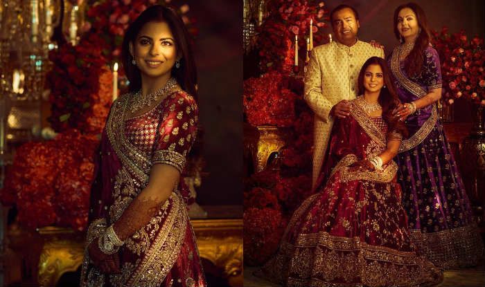 Brides, Shloka Ambani's gold Abu Jani Sandeep Khosla lehenga is perfect for  your wedding day | VOGUE India