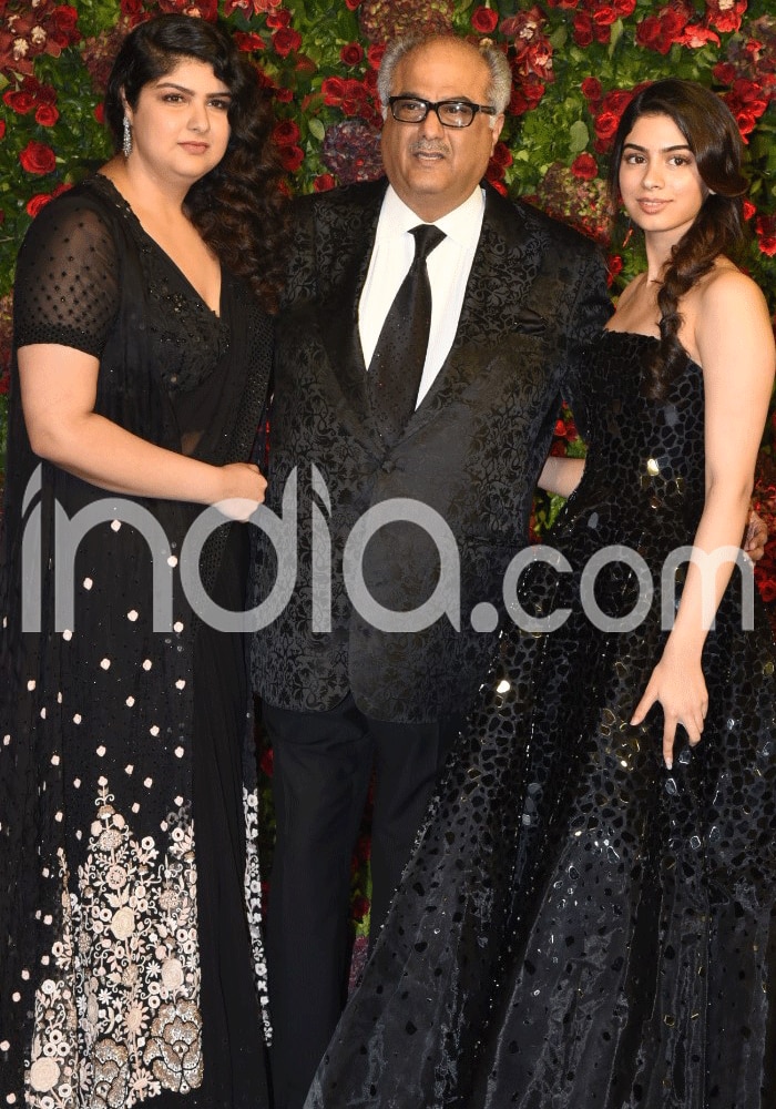 Anshula Kapoor, Boney Kapoor, Khushi Kapoor, Picture Courtesy- Yogen Shah