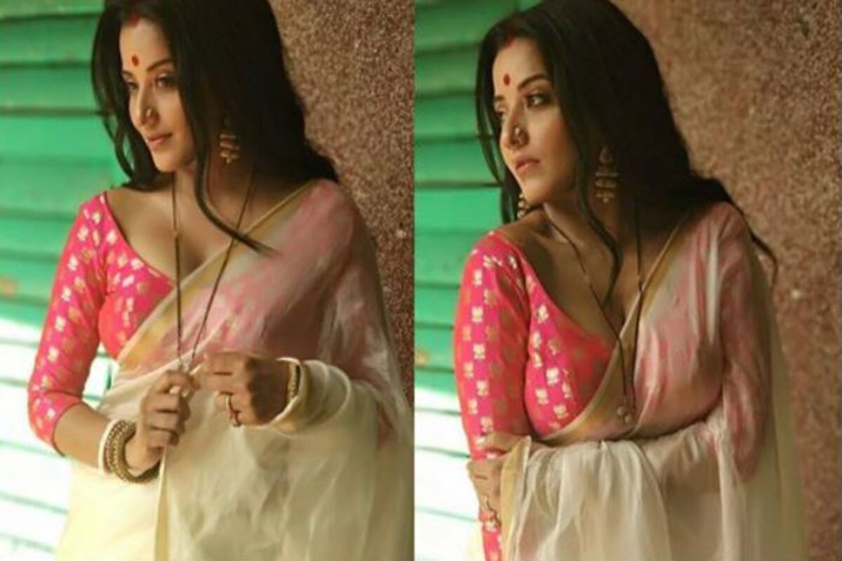 1200px x 800px - Bhojpuri Bomb And Nazar Fame Monalisa is Showing Her Sexy And Wild Side in  Hot Pink And White Saree, See Sensuous Pics Here | India.com