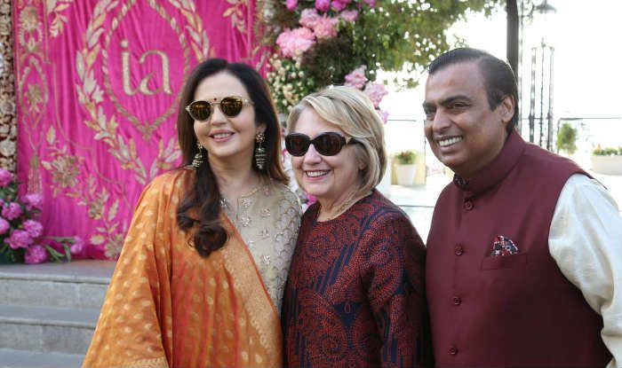Hillary Clinton, Former US First Lady, Arrives in Udaipur for Isha Ambani-Anand Piramal Pre-Wedding Festivities