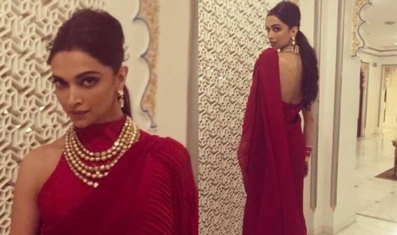 Deepika Padukone Redefines Elegance in Red Saree at Isha Ambani’s Party, See Pics