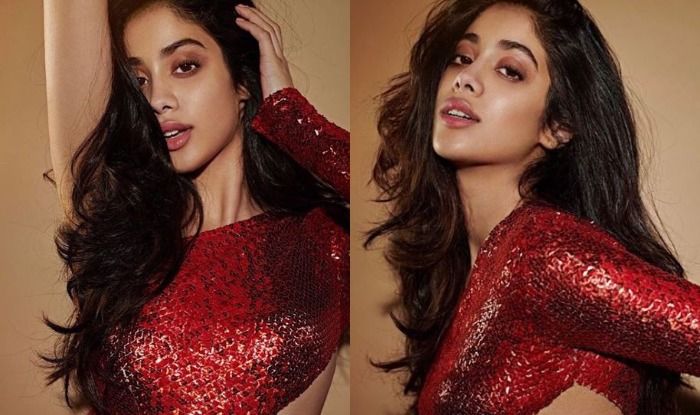 Janhvi Kapoor Dazzles in Red Shimmery Outfit by Welsh Designer Julien ...