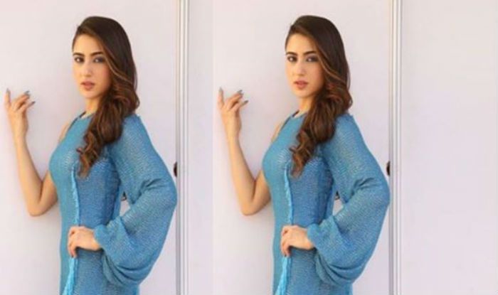 Sara Ali Khan Ups The Hotness Quotient in Light Blue High Slit Dress, Check Sexy Pictures Here
