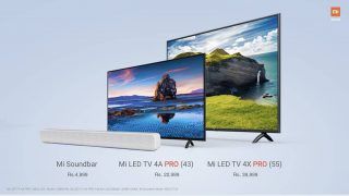 Xiaomi Launches Mi LED TV 4X Pro, Mi TV 4A Pro And Mi Soundbar in India Xiaomi Launches Mi LED TV 4X Pro, Mi TV 4A Pro And Mi Soundbar in India