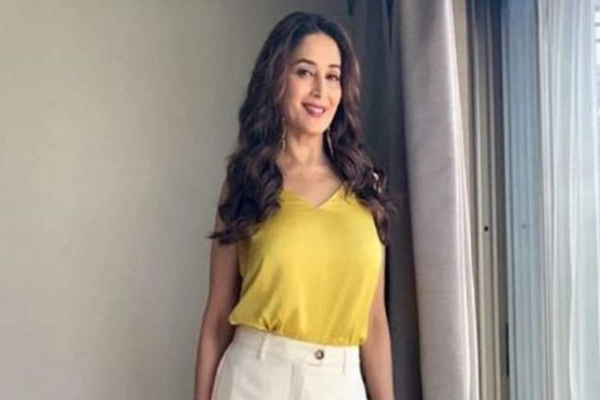 Madhuri Dixit Xxx Hot - Madhuri Dixit's Yellow Top And Cream Coloured Pants For Total Dhamaal  Trailer Launch is Spot on | India.com