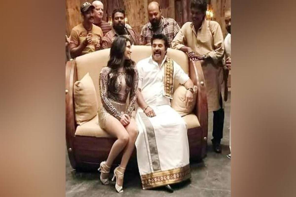 Sunny Leone Mammootty S Viral Picture From Madhura Raja Taken Off From Facebook After Sexist Comments India Com