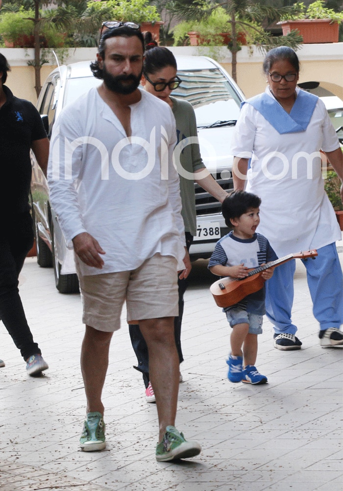 Kareena Kapoor Khan, Saif Ali Khan, Taimur Ali Khan, Picture Courtesy- Yogen Shah