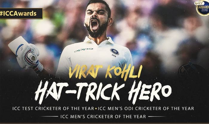 Virat Kohli Creates History At Icc Awards 2018 Becomes First Cricketer To Win Three …