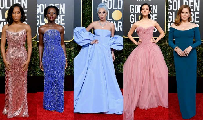 Regina King, Lupita Nyong'o, Lady Gaga, Emmy Rossum and Amy Adams at Golden Globes 2019 (Photo Courtesy: Getty Images)
