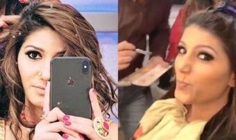 Haryanvi Bombshell Sapna Choudhary Gives Funny Expressions as She Gets Ready For Her Performance, Watch Haryanvi Bombshell Sapna Choudhary Gives Funny Expressions as She Gets Ready For Her Performance, Watch