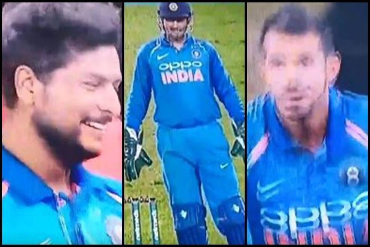 MS Dhoni Pokes Fun at Kuldeep Yadav While Yuzvendra Chahal Gets Ready to Bowl | WATCH MS Dhoni Pokes Fun at Kuldeep Yadav While Yuzvendra Chahal Gets Ready to Bowl | WATCH
