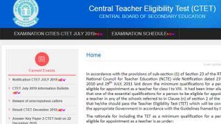 CTET July 2019: जुलाई एग्जाम के लिए ऑनलाइन आवेदन प्रक्रिया आज से शुरू CTET July 2019: जुलाई एग्जाम के लिए ऑनलाइन आवेदन प्रक्रिया आज से शुरू