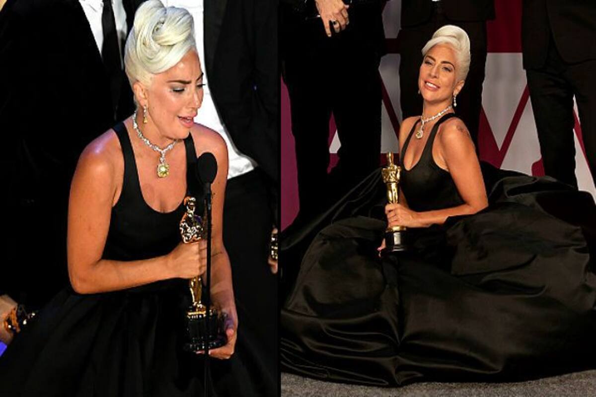 Lady Gaga Wells Up As She Bags Her First Oscar Award For Shallow