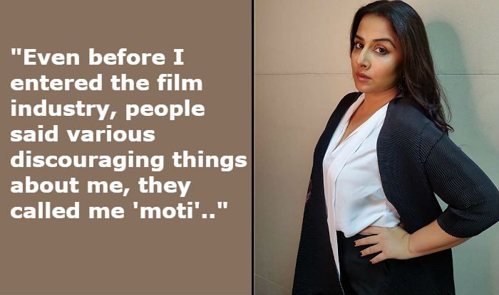 Vidya Balan Shares An Incident When She Was Called ‘moti Says Sexism Exist Everywhere