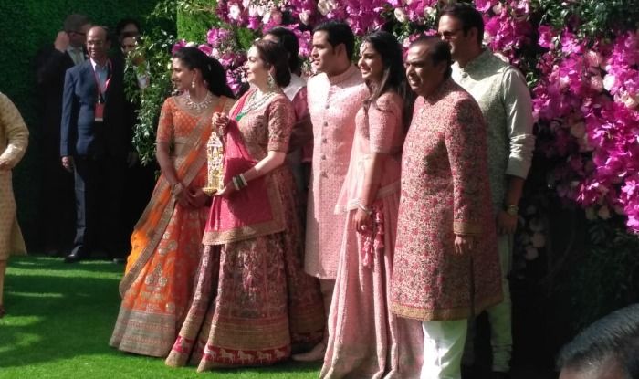 Akash Ambani-Shloka Mehta Wedding Begins With Pomp And Grandeur Ambani Family