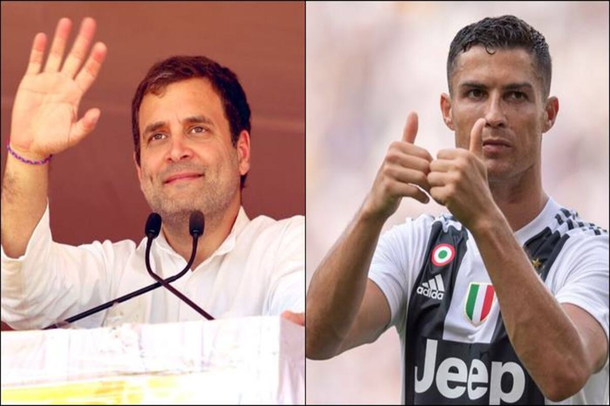I Was A Real Madrid Fan Till Cristiano Ronaldo Was There Now It S Juventus Says Rahul Gandhi Watch Video India Com