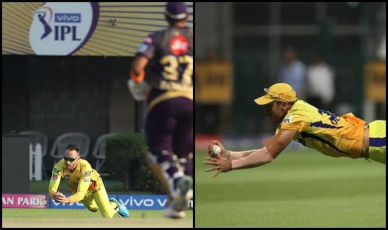 Faf Du Plessis KKR v CSK