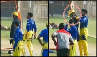 IPL 2019: Ravindra Jadeja Plays Prank on MS Dhoni During Nets at Chepauk Ahead of CSK v KKR | WATCH FUNNY VIDEO IPL 2019: Ravindra Jadeja Plays Prank on MS Dhoni During Nets at Chepauk Ahead of CSK v KKR | WATCH FUNNY VIDEO