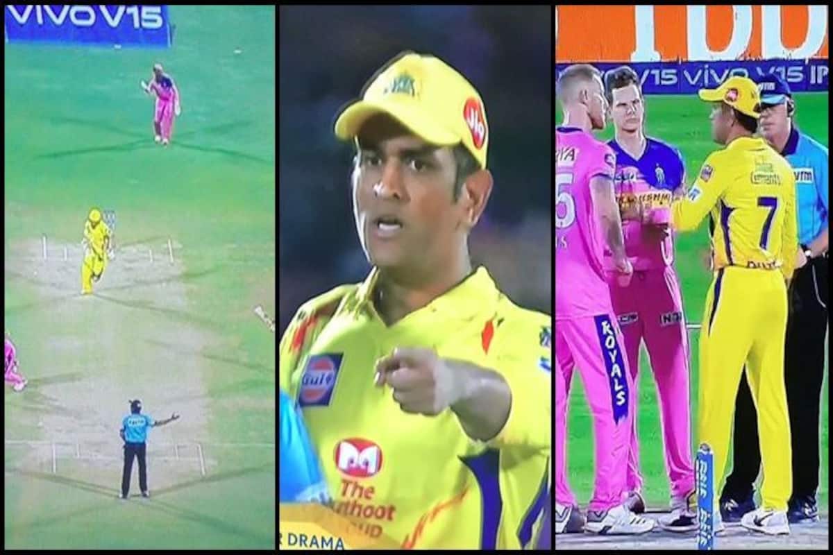 IPL 2019: MS Dhoni Loses Cool, Walks Into The Ground During RR v CSK as  Mitchell Santner Hits Last-Ball Six | WATCH VIDEO | India.com
