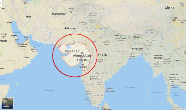Map of Gujarat