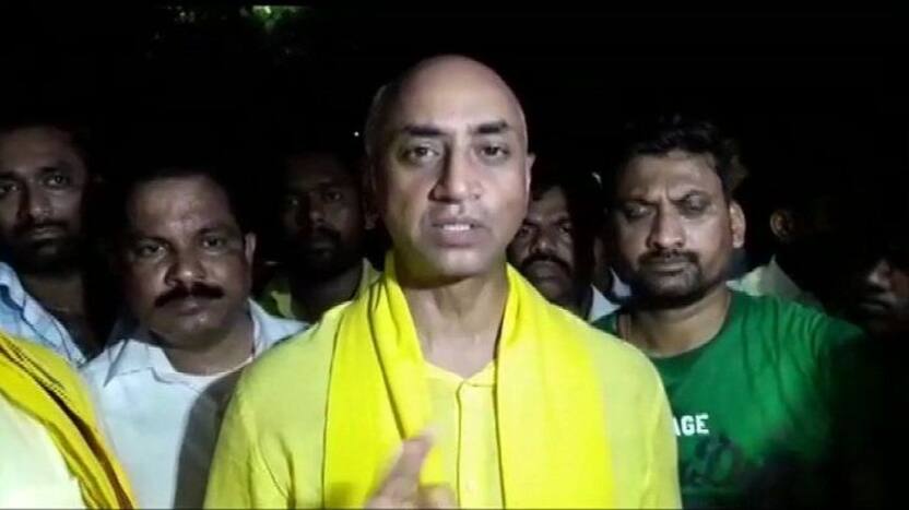 TDP MP Galla Jayadev Stages Dharna Over IT Raids, Says Targeted For Speaking Against PM