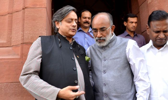 KJ Alphons and Shashi Tharoor