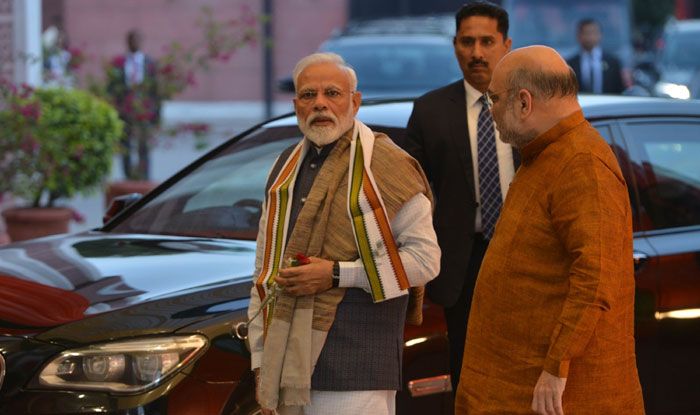 PM Narendra Modi with Amit Shah