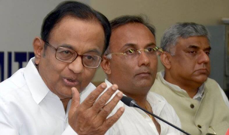 Congress leader P Chidambaram