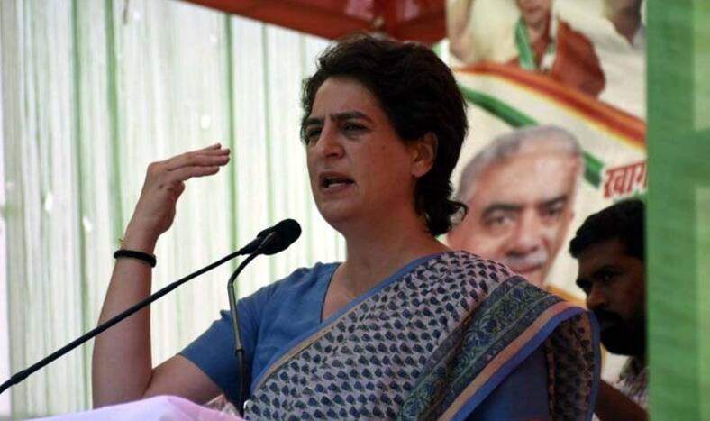 Congress leader Priyanka Gandhi Vadra in Fatehpur