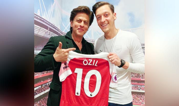 SRK meets Arsenal's Ozil