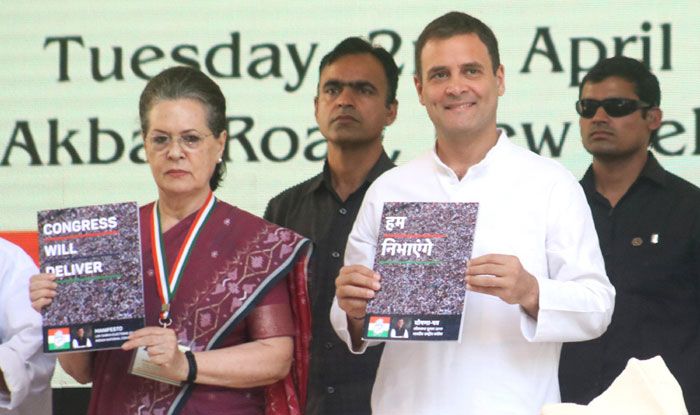Sonia Gandhi with Rahul Gandhi