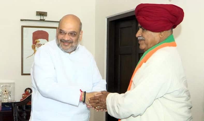 Gujjar Leader Kirori Singh Bainsla And Son Vijay Joins BJP
