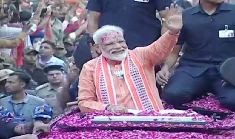 Watch: PM Modi's Roadshow in Varanasi Ahead of Nomination