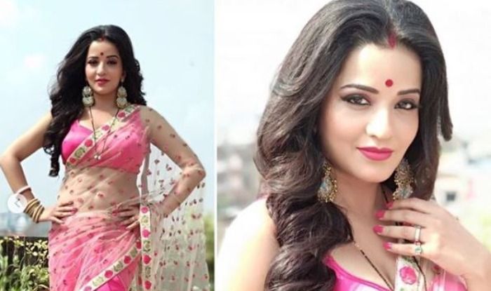 Bhojpuri Sizzler Monalisa Shares Throwback Pic in Sexy White-Pink Saree India pic