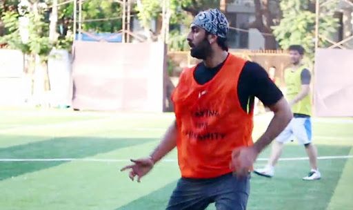 Ranbir Kapoor, Ishaan Khatter, Shashank Khaitan Play Football Ranbir Kapoor, Ishaan Khatter, Shashank Khaitan Play Football