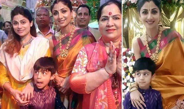 Shilpa Shetty Visits Iskcon With Son, Mother And Sister Shamita Shetty Shilpa Shetty Visits Iskcon With Son, Mother And Sister Shamita Shetty