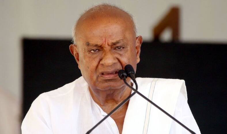 Former PM HD Deve Gowda. Photo Courtesy: IANS