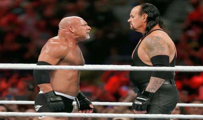 Goldberg vs Undertaker Super Showdown_Picture credits-Twitter