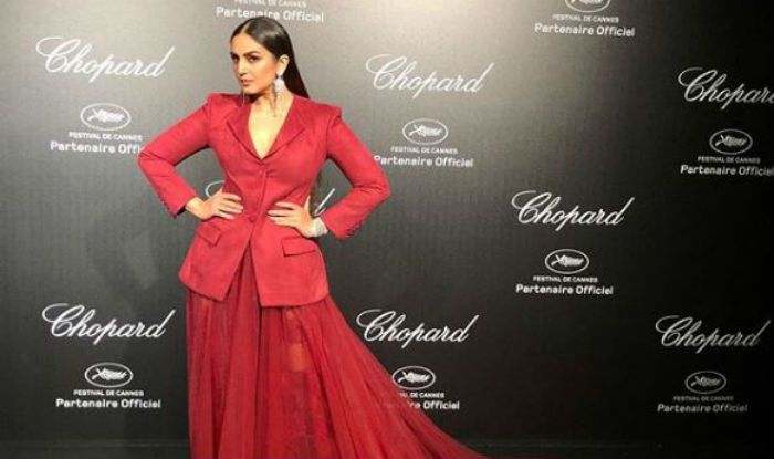 Huma Qureshi Dazzles in Red Blazer and Long Skirt as She Attends