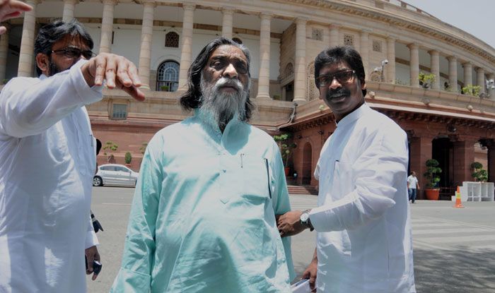 Jharkhand Mukti Morcha chief Shibu Soren. Photo Courtesy: IANS
