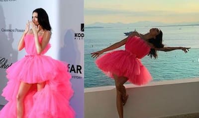 hot pink short dress with sleeves Hot Pink Off-the-Shoulder Ruffled Short Homecoming Dress – Newinlook