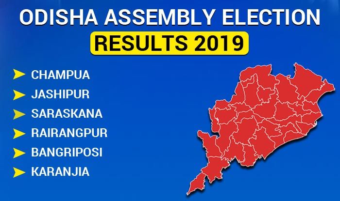 Odisha Assembly Election 2019 Results: Champua, Jashipur, Saraskana, Rairangpur, Bangriposi, Karanjia Winners List