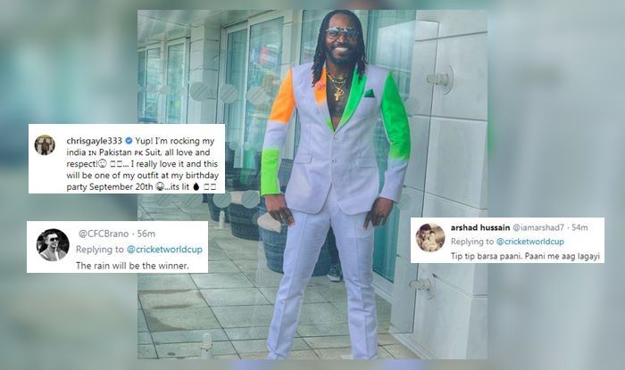 India vs Pakistan: Chris Gayle Gets TROLLED as he Flaunts His Special Ind-Pak Suit Ahead of ICC World Cup 2019 Clash | SEE PIC | India.com