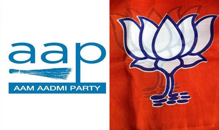 AAP and BJP symbols. Photo Courtesy: IANS