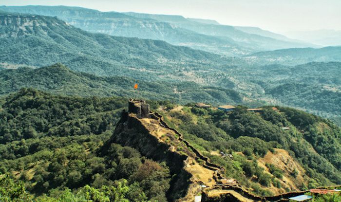 Pratapgad Fort near Mahabaleshwar, Maharashtra, India, Asia Stock Photo -  Alamy