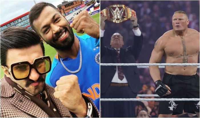 Ranveer Singh Brock Lesnar Ranveer Singh Receives Warning Paul Heyman Icc Cricket World Cup 2019 India Vs Pakistan Brock Lesnar Ranveer Singh World Cup 2019 Ranveer Singh Hardik Pandya Brock Lesnar Manager Warns Ranveer ranveer singh brock lesnar ranveer