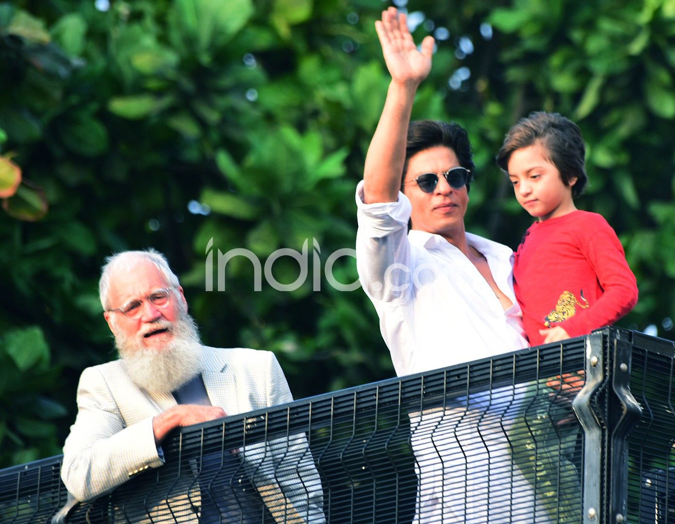 Shah Rukh Khan, AbRam Khan, David Letterman